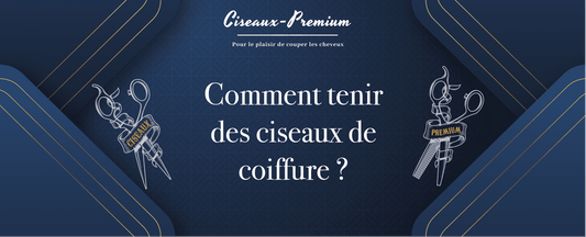 tenir ciseaux coiffure